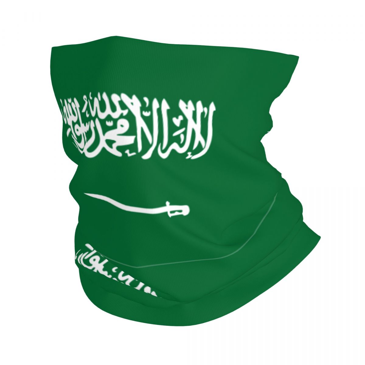 Neck Warmer Balaclava - Saudi Arabia Flag Bandana Neck Cover