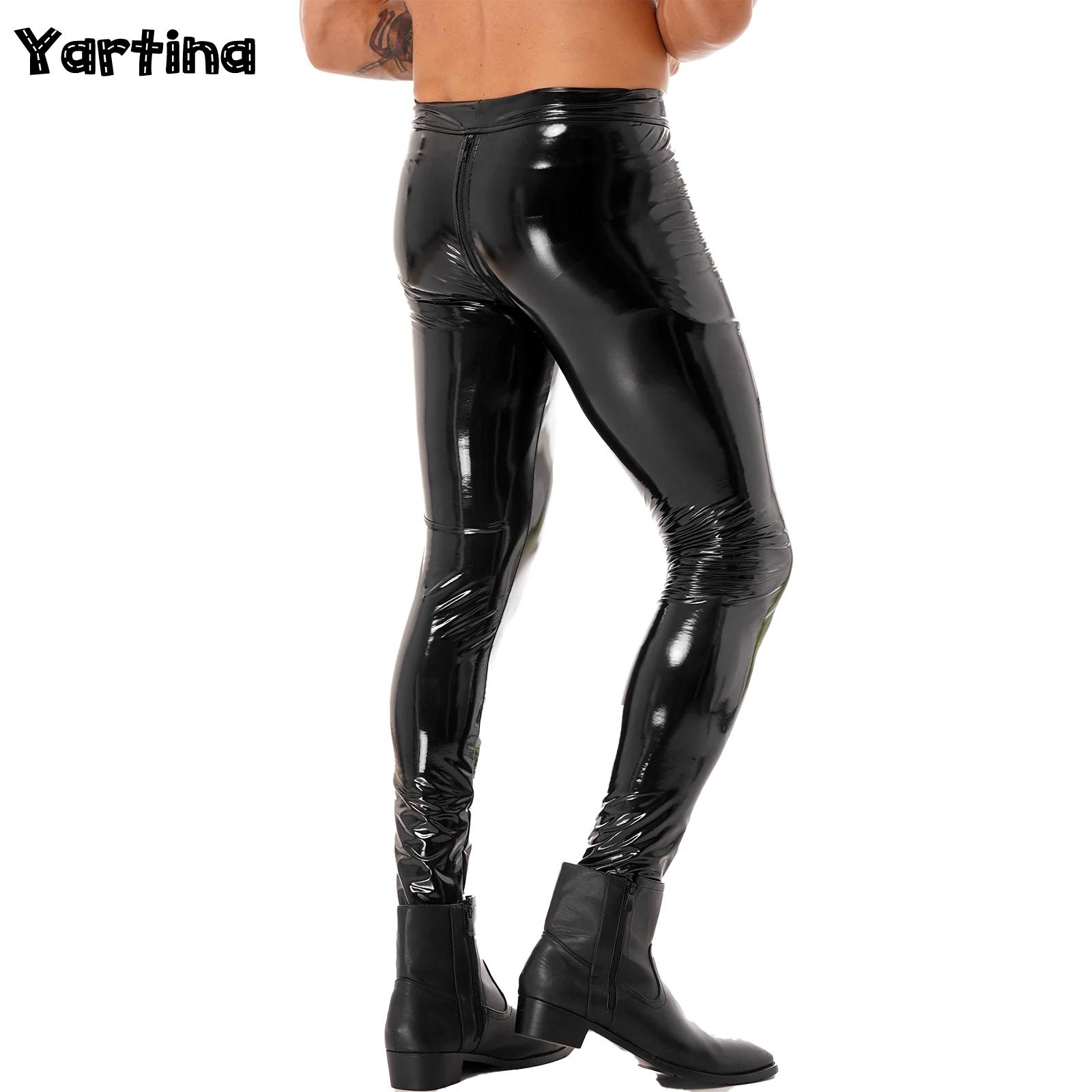 Motorcycle Gear Mens - Mens Two-way Zipper Crotch Trousers Clubwear