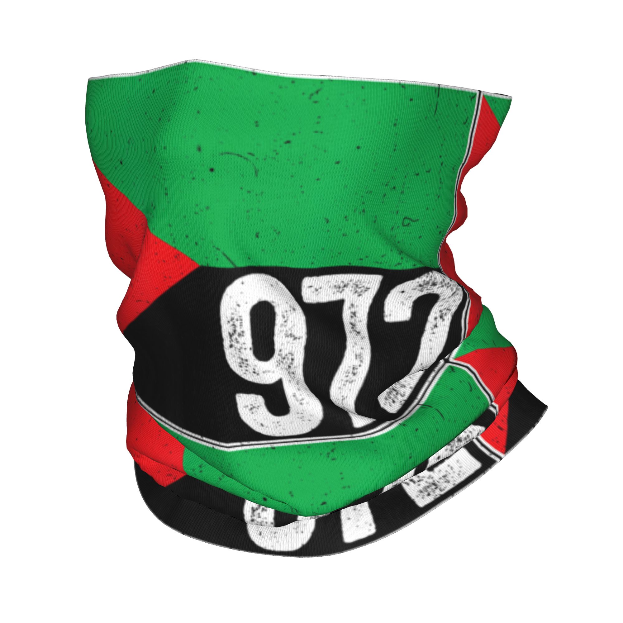Neck Warmer Balaclava - Martinique 972 Madinina Flag Bandana Neck