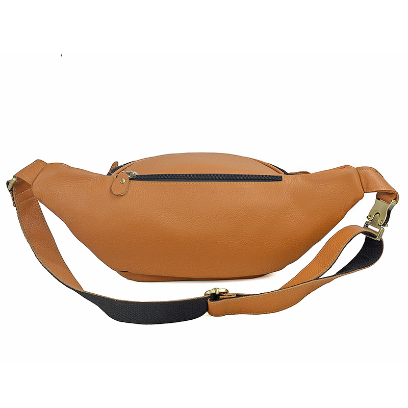 Men Genuine Leather Waist Pack - Motorcycle Gear Bag 评论和价格