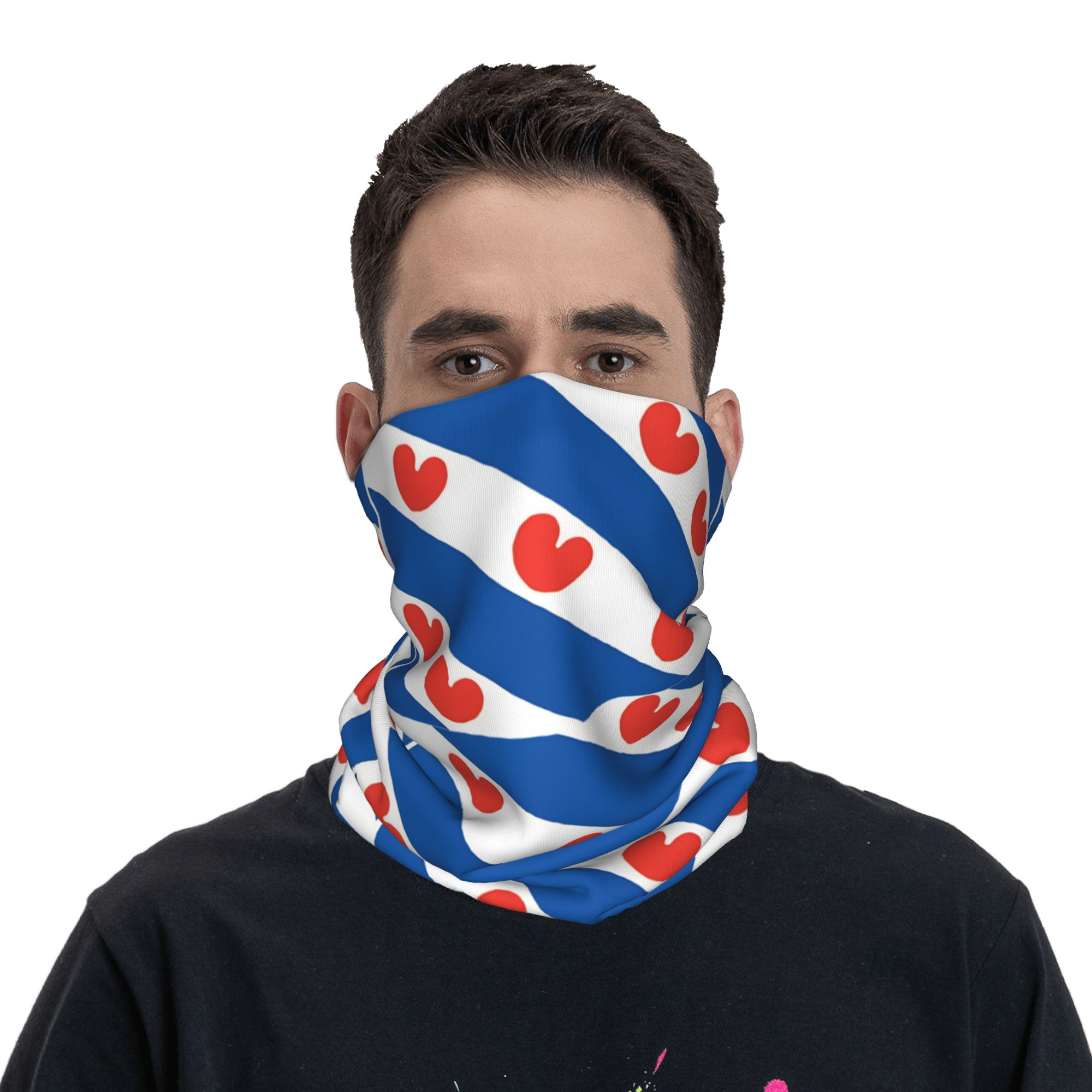 Friesland Flag Bandana  Vintag - Neck Warmer Balaclava 评论和价格