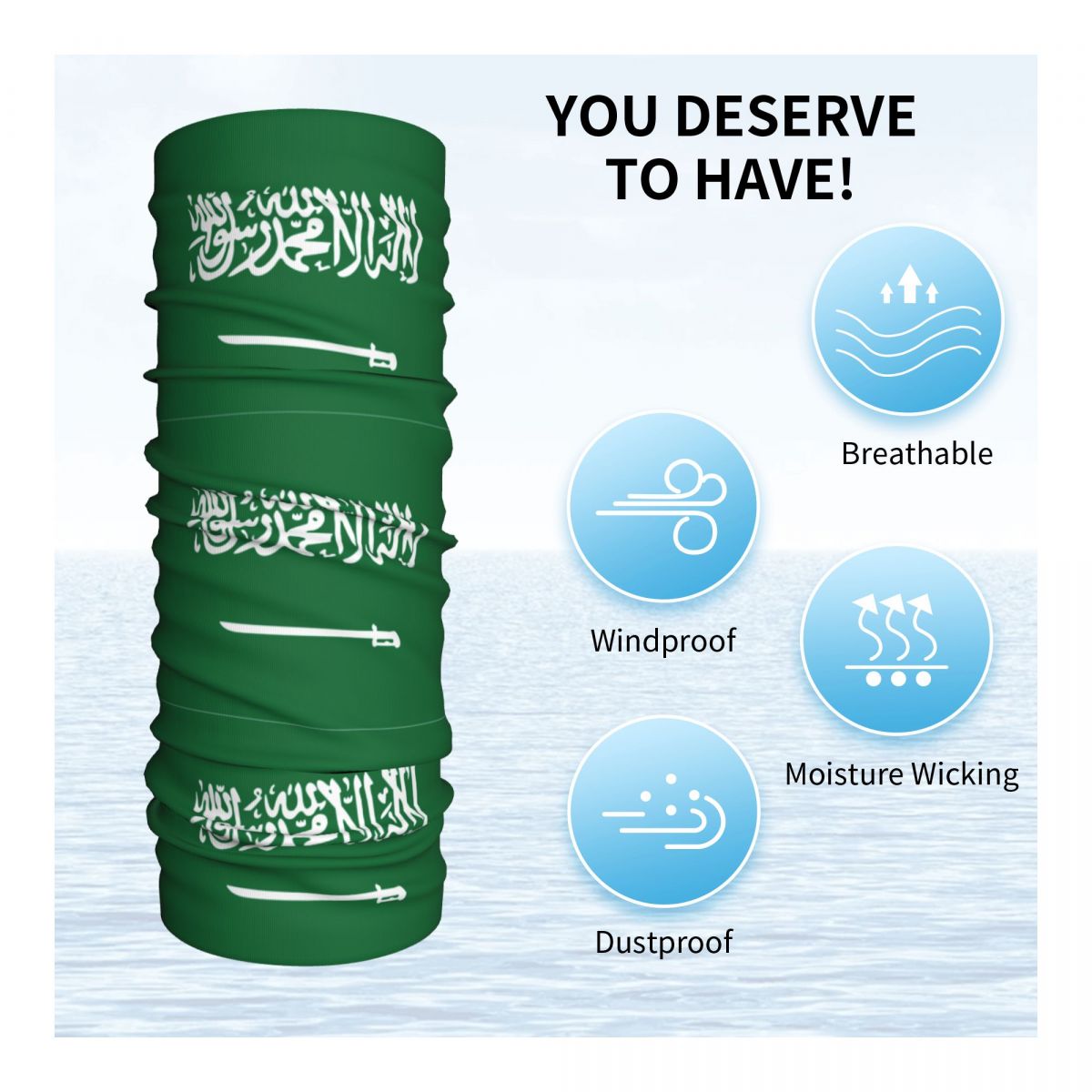 Saudi Arabia Flag Bandana Neck - Neck Warmer Balaclava 评论和价格