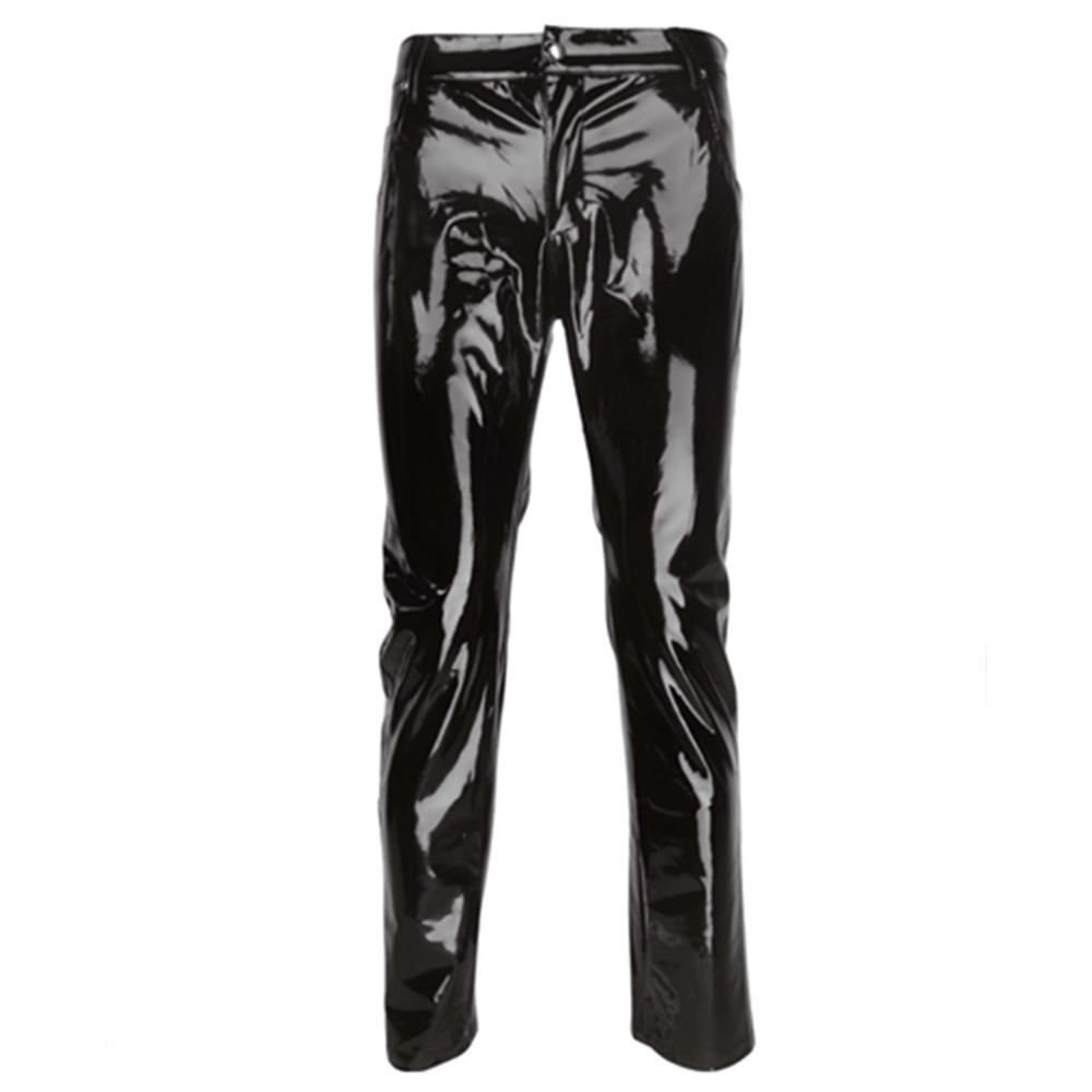 Shiny PVC Latex Trousers Men M - Motorcycle Gear Mens 评论和价格