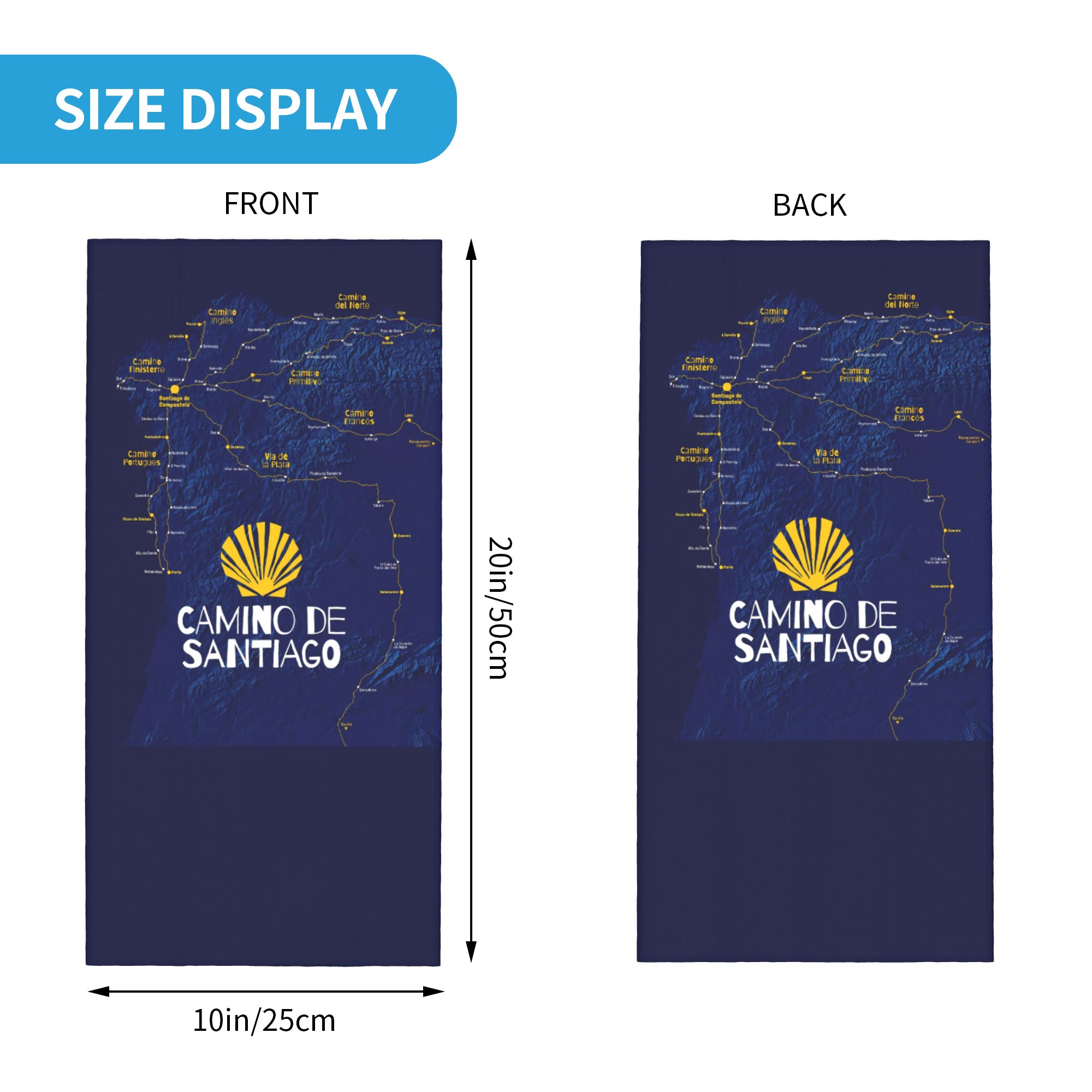 Camino de Santiago Hiking Band - Neck Warmer Balaclava 评论和价格
