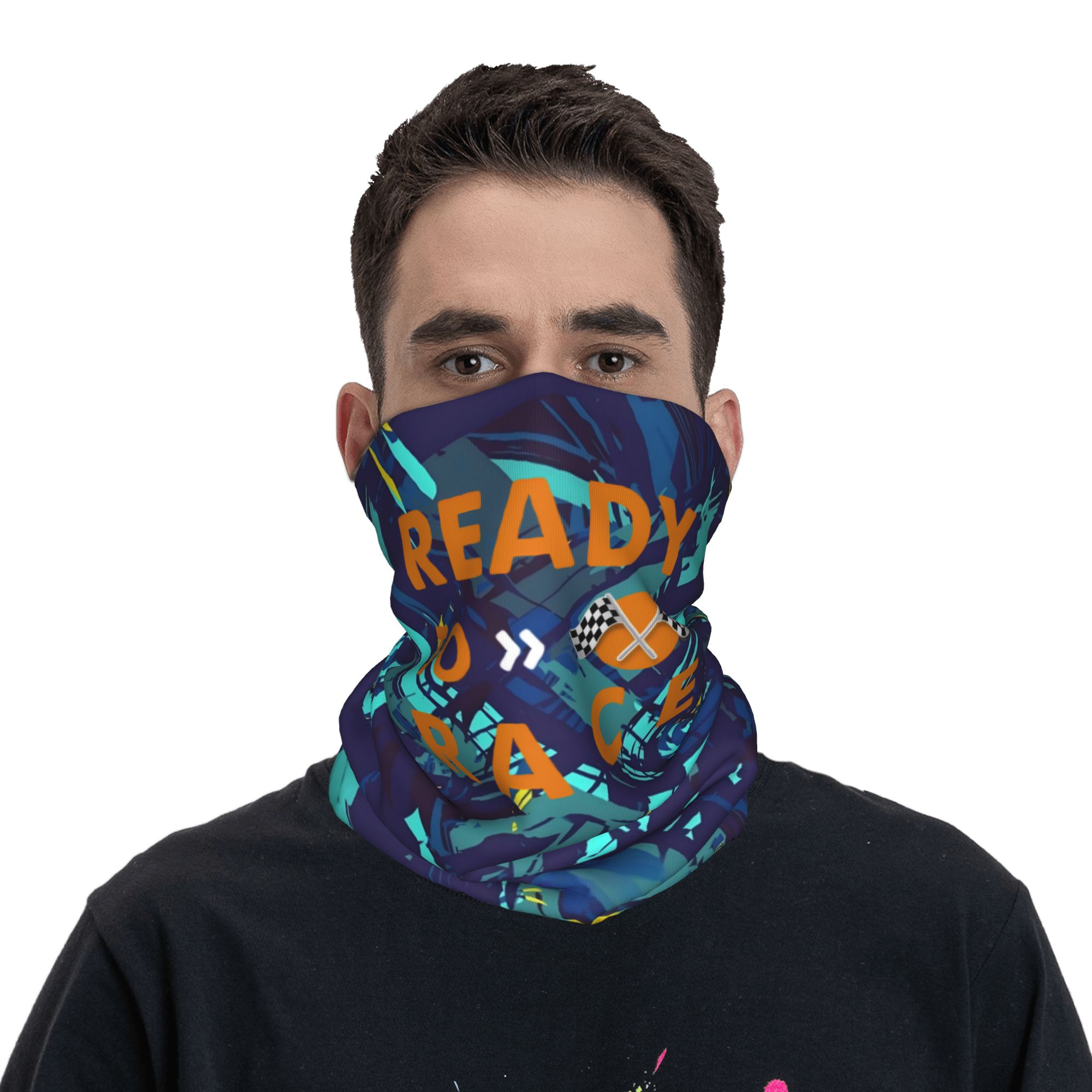 Custom Ready To Race Logo Band - Neck Warmer Balaclava 评论和价格